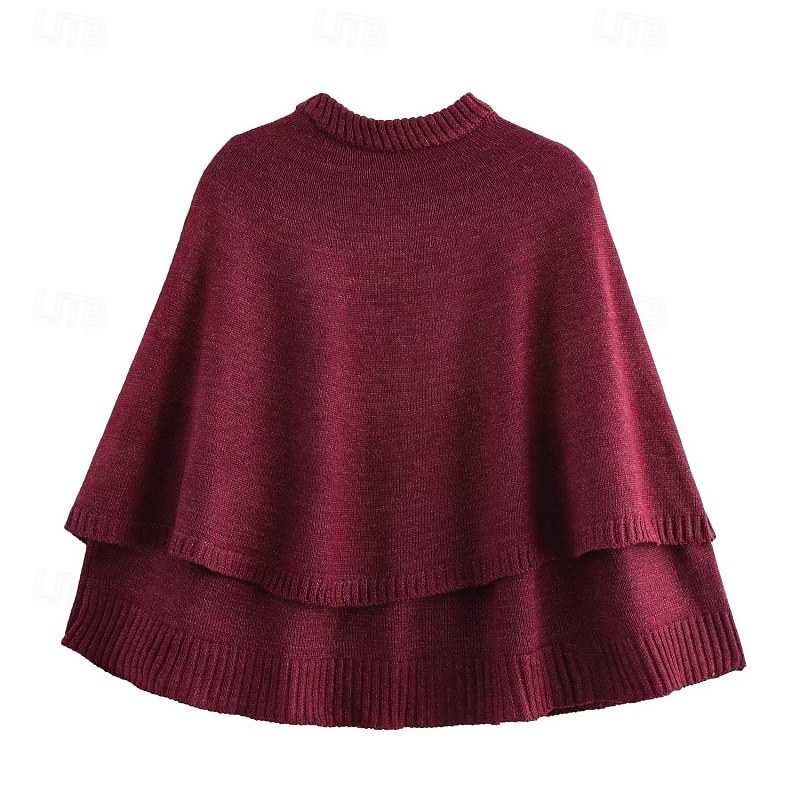 Damen Kappe Mode Lässig Weich Einfarbig Gerippt Rundhalsausschnitt Knöpfe Gestrickt Langarm Normale Oberteile Stricken Outdoor Täglich Wochenende Schwarz Weiß Herbst Winter 2025 - $47.99 –P9