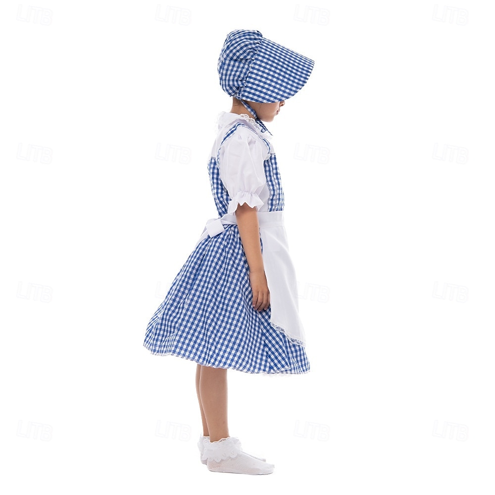 Čaroděj ze země Oz Pohádka Dorothy Šaty Kostým Postavy z pohádek Filmové kostýmy for Dívčí Dětské předvečer Všech svatých Karneval Světový den knihy Výkon Vzdělávací převlékání Oblékání na školní akci 2025 - $39.99 –P5