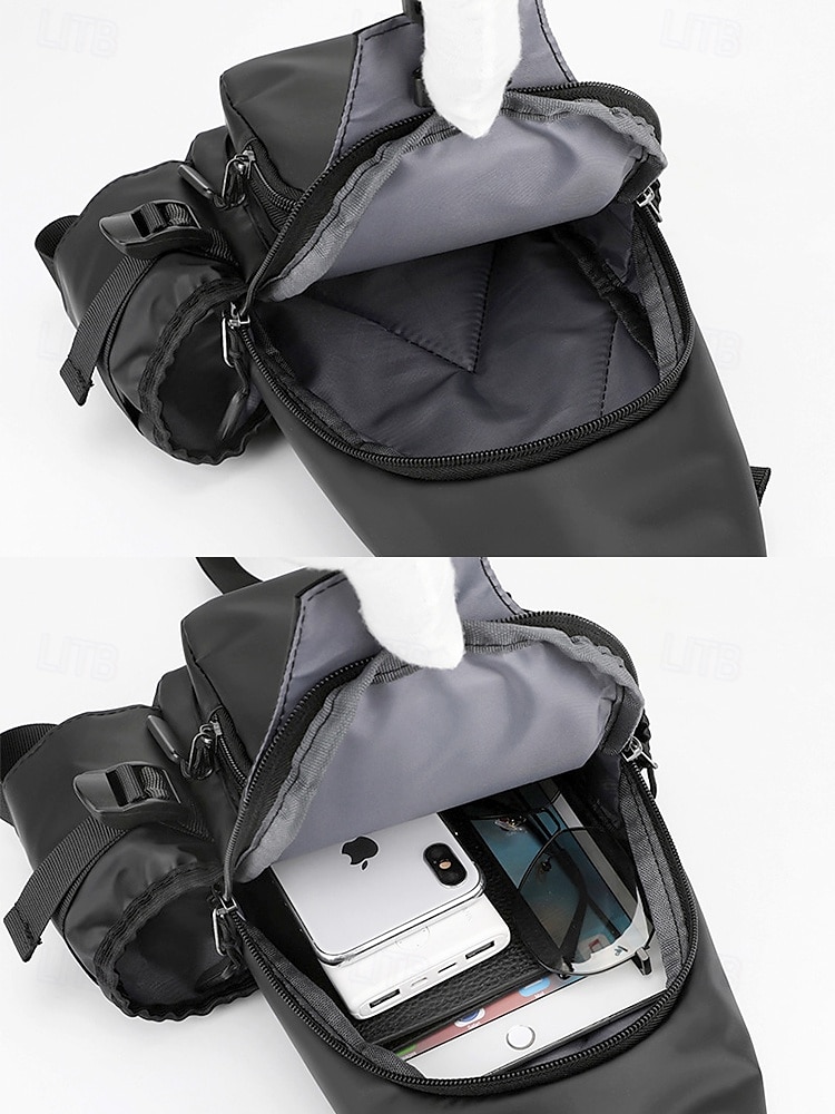 Men’s Waterproof Crossbody Sling Bag – Lightweight Casual Chest Bag with Multiple Compartments, Adjustable Strap, and Water-Repellent Fabric for Travel, Outdoor and Daily Use 2025 - $18.99 –P8