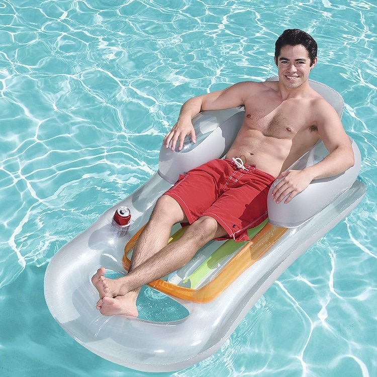 Floating Bed Inflatable Pool Float Summer Outdoor Inflatable Beach Swimming Pool Float Water LoungerPortable Inflatable ReclinerComfortable Floating Bed & Floating Chair Pool Raft for Adult 2025 - $83.99 –P1