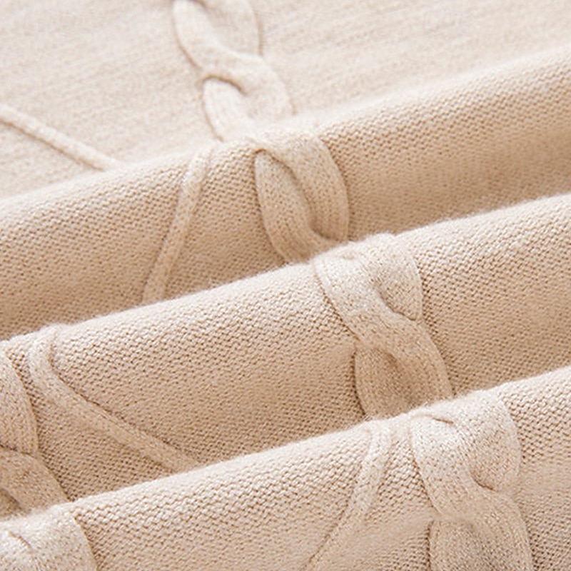 Herren Pullover Pullover mit Viertelreißverschluss Strickpullover Zopfmuster Stricken Normale Oberteile Gestrickt Einfach Viertelreißverschluss Mode Lässig Urlaub Alltagskleidung Bekleidung Herbst 2025 - $22.99 –P8