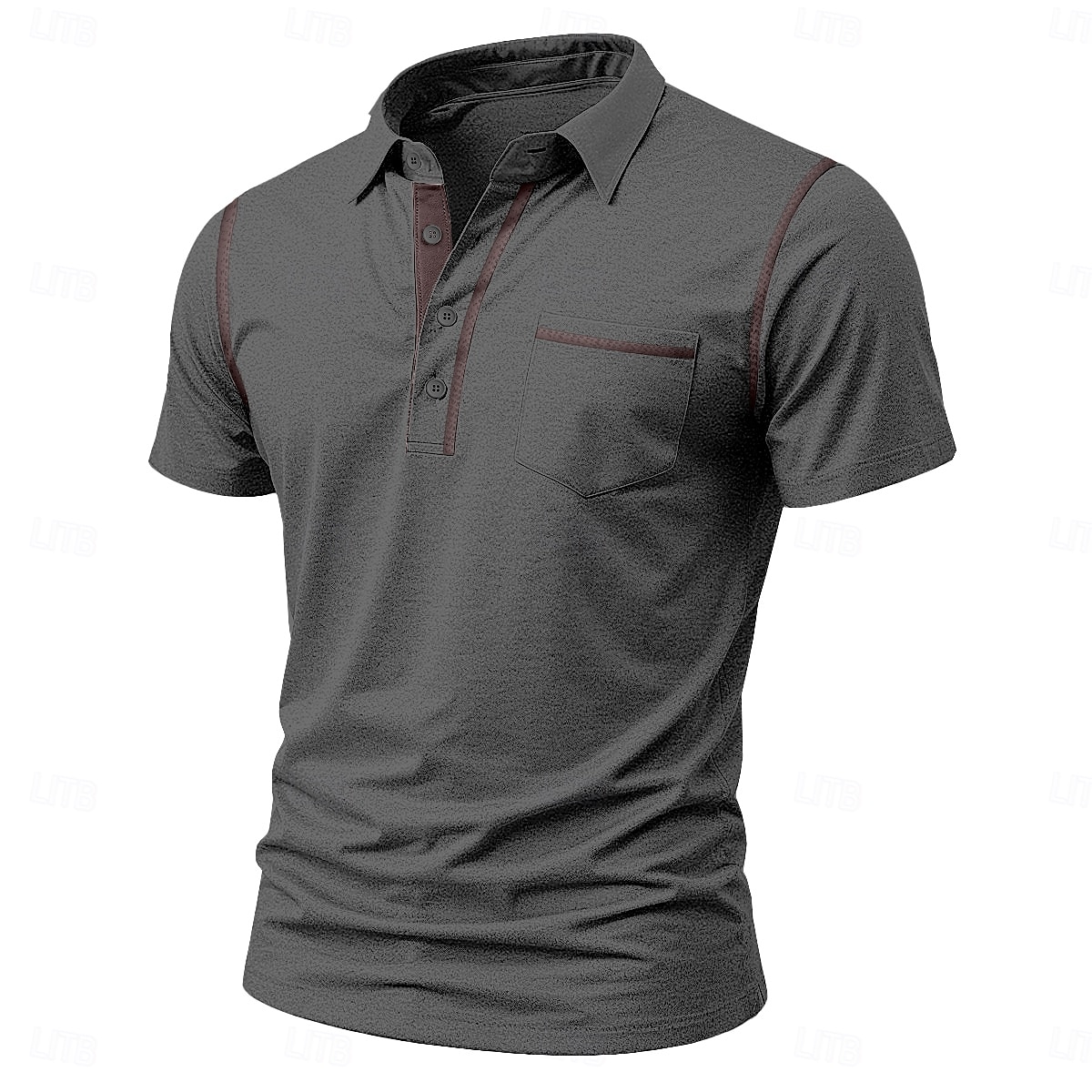 Homens Camisa polo de mistura de algodão Camisa de golfe Casual Esportes Clássico Manga Curta Moda Legal Bloco de cor Bolsos Botões Verão Primavera Primavera & Outono Fino Branco Camisa polo de de 2026 por $20.99 –P10