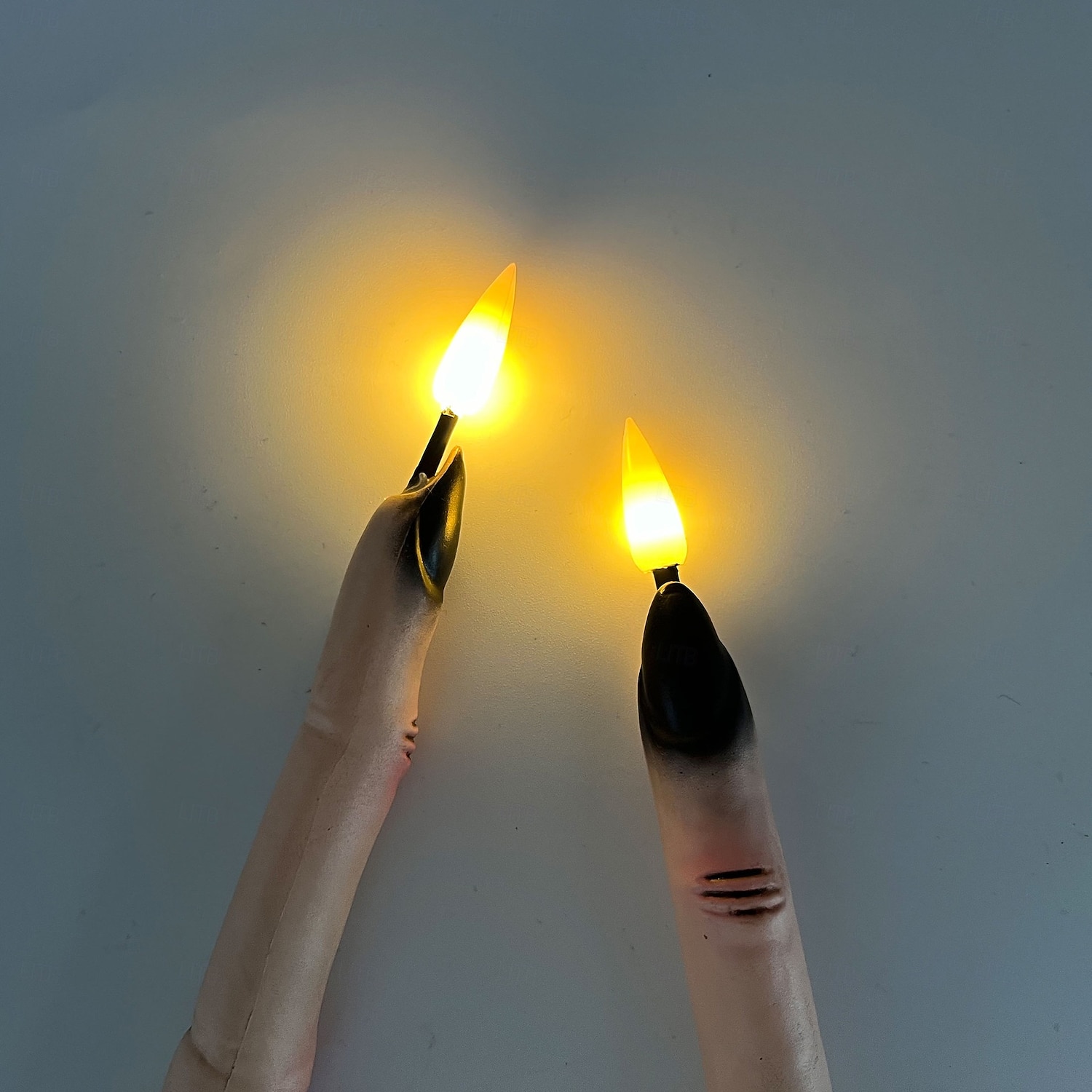 10/12 قطعة محاكاة رعب الهالوين، ضوء شموع إلكتروني LED بإصبع، إضاءة داخلية للمطاعم وغرف النوم وحفلات الهالوين، جو غريب ومرعب، ضوء زخرفي، عصا سحرية للتحكم عن بعد 2026 - $25.99 –P3
