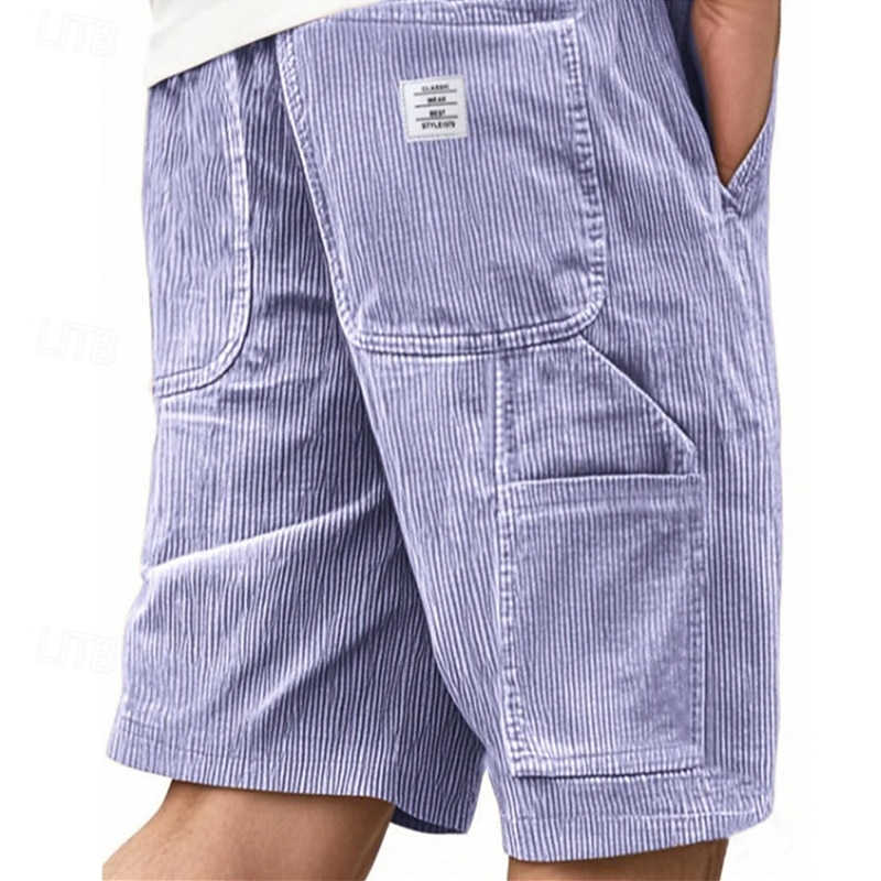 Per uomo Shorts Pantaloncini Estivi Pantaloncini casual Pantaloncini di velluto a coste Tasca Elastico in vita Coulisse Semplice Comodità Traspirante Corto All'aperto Vacanza Canotta sportiva Casual del 2025 a $21.99 –P11