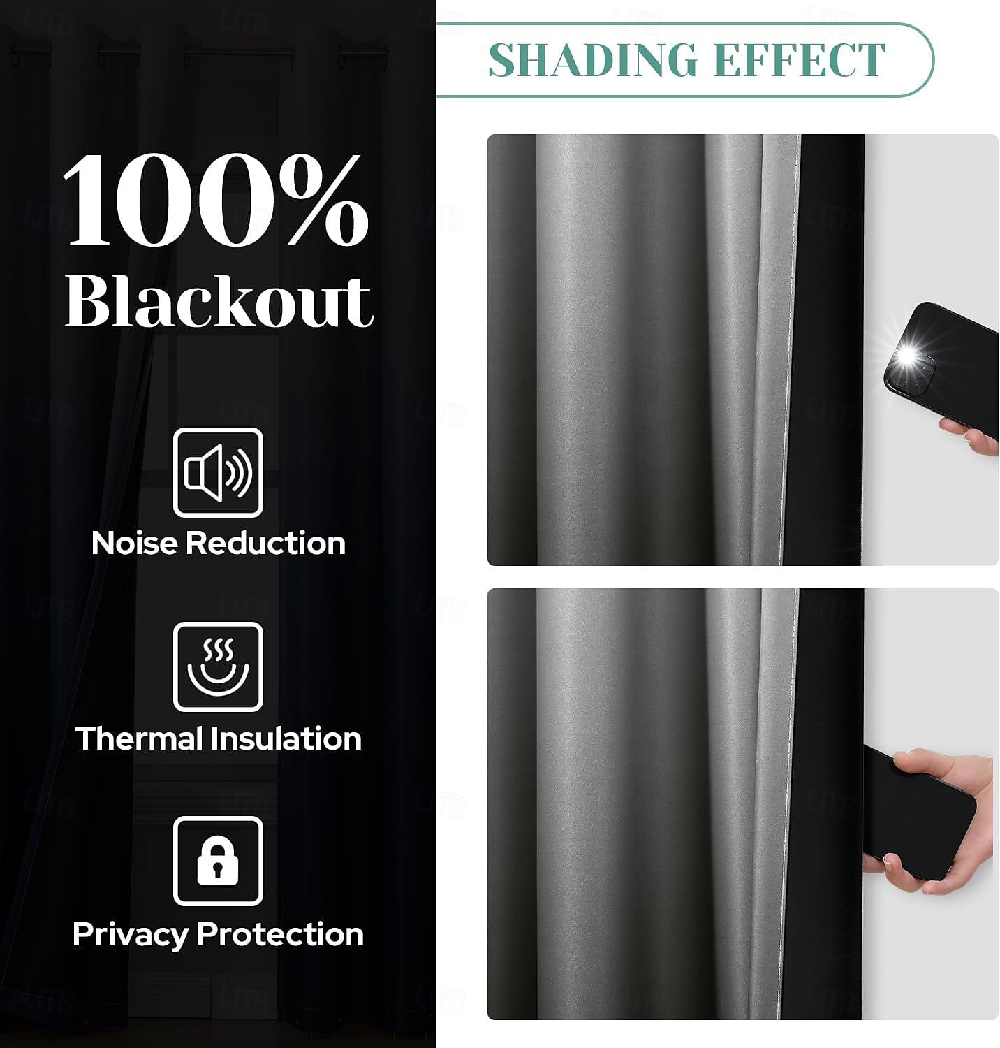 Cortinas 2025 nuevas cortinas opacas impresas en 3D con bloqueo total de luz, cortinas recubiertas con diseños gráficos únicos, paneles de ventana modernos para dormitorio o sala de estar 2025 - $87.99 –P19