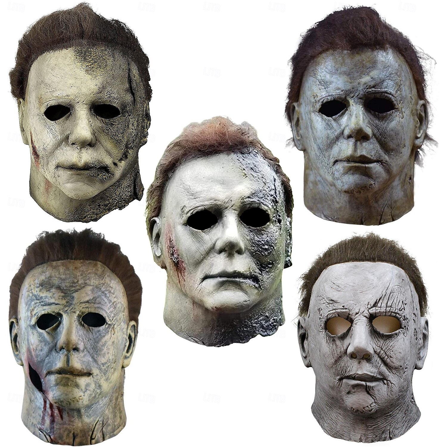 Halloween Michael Myers Mask for Adults, Realistic Scary Costume Latex Face Mask, Horror Movie Killer Cosplay for Halloween Party Props 2026 - $34.99 –P7