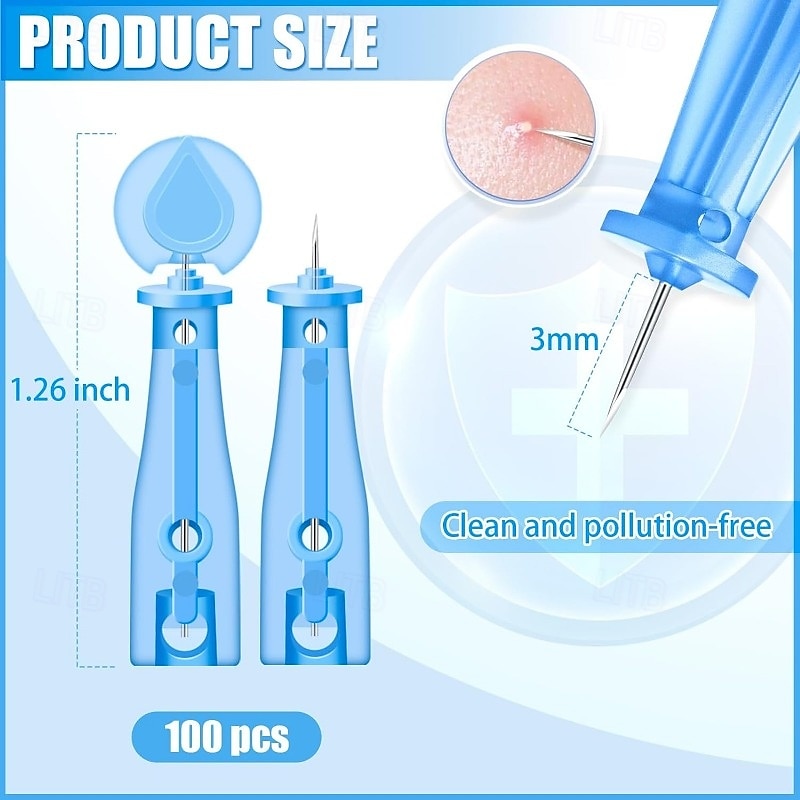 50pcs Disposable Blackhead Remover Acne Needles Blackhead Remover Tool Removal and Facial Cleaning Stainless Steel Needles 2025 - $8.99 –P2