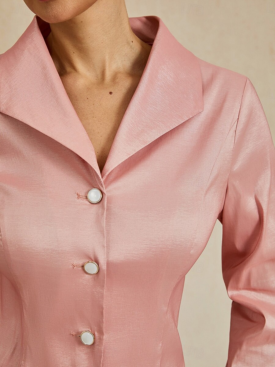 Mulheres Côr Sólida à moda Aberto para a Lateral Com cinto Rosa empoeirada Verão Primavera Outono de 2025 por $79.99 –P2