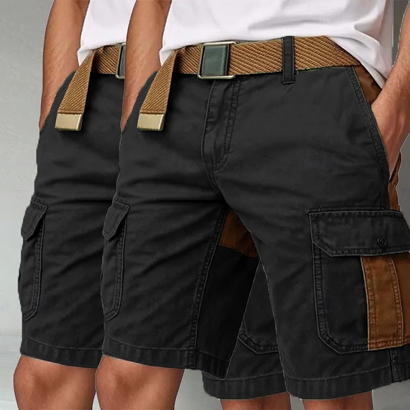 Per uomo Pantaloncini cargo Pantaloncini da esterno Shorts Shorts da Spiaggia Pantaloncini casual Patchwork Elastico in vita Multi-tasche Blocco di colori Indossabile Traspirante Lunghezza al del 2025 a $39.99 –P7