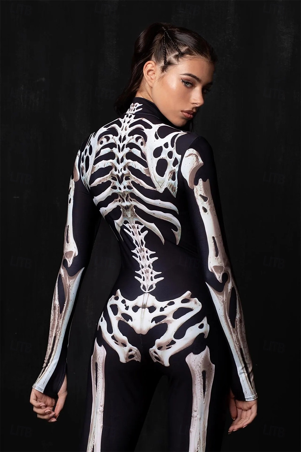 Скелет День всех святых Боди Комбинезон для всего тела Страшный костюм Детские Взрослые Муж. Жен. Мальчики Хэллоуин Карнавал День мертвых Выступление Для вечеринок Для клуба Легкие костюмы на Хэллоуин 2025 - $29.99 –P4