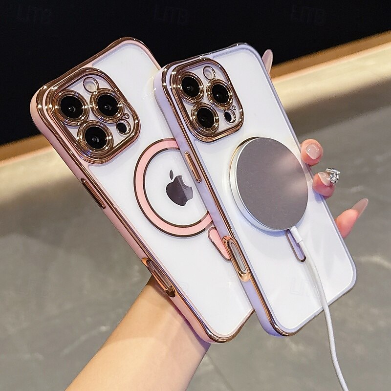 telefon fodral Till iPhone 16 Pro Max Plus iPhone 16 Plus iPhone 15 Pro Max Plus iPhone 15 14 Pro Max Plus Skal Magnet Stötsäker Akrylfiber 2025 - $20.99 –P1