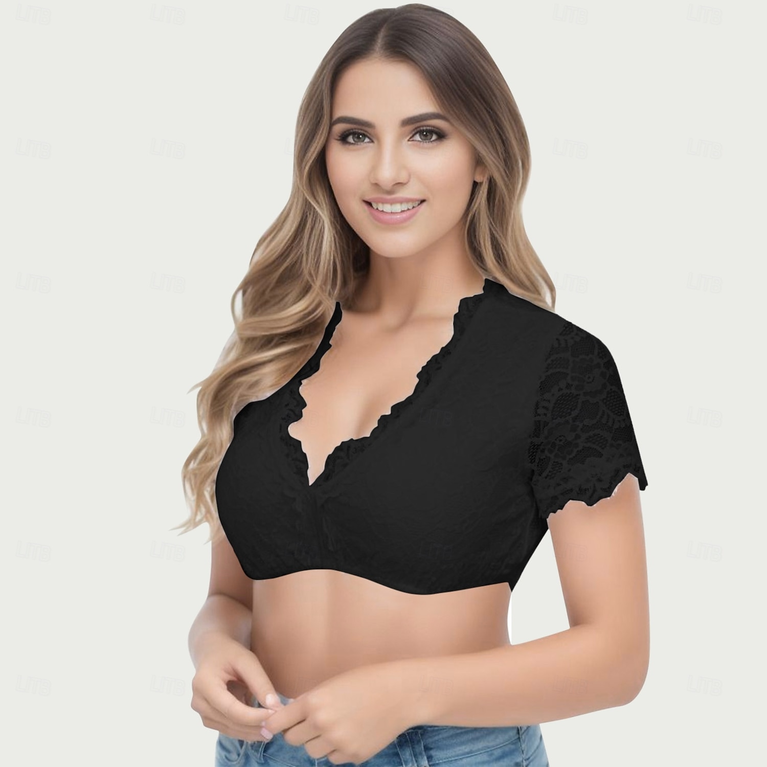 Oktoberfest Encaje Tobilleros Blusa con falda acampanada Mucama bávaro Alemán Munich prados Mujer Carnaval Fiesta Paño de estilo tradicional 2025 - $17.49 –P2