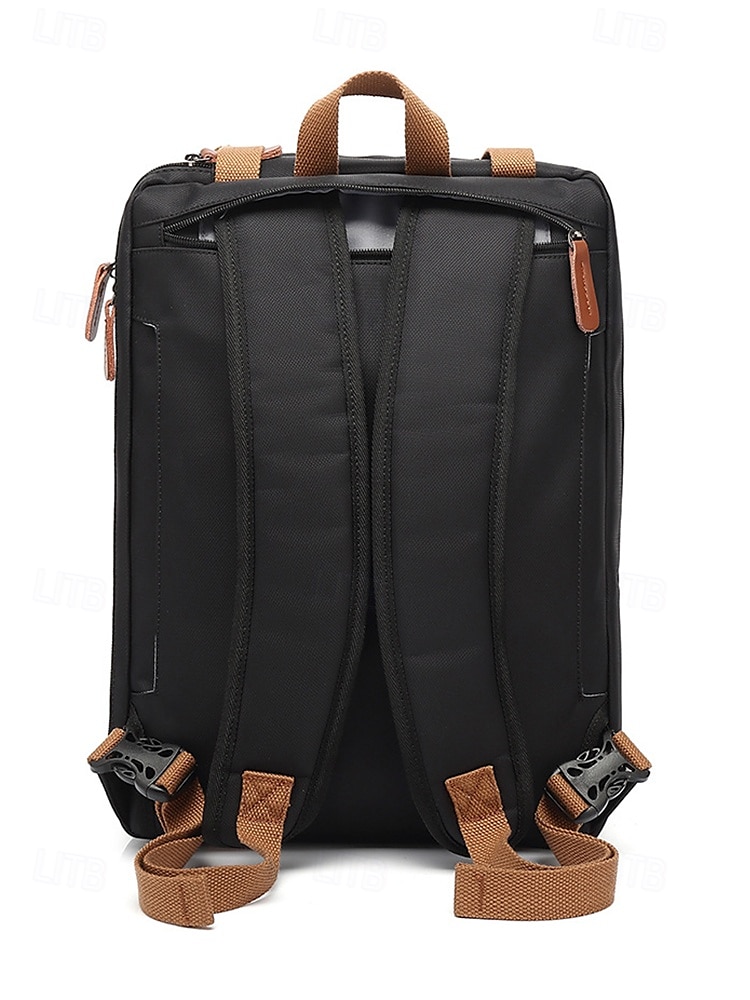 Vanntett multifunksjonell laptop-ryggsekk for menn - forretningsreiseveske i vintage-stil, skulderveske med justerbar stropp, med trillekoffert, perfekt for jobb, høyskole og korte reiser 2026 - $69.99 –P8