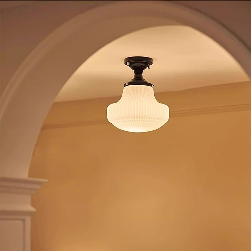 Taklampe i ganggang, taklampe i glass, taklysekrone, delvis innfelt taklampe, 110–240 V 2025 - $178.99 –P3