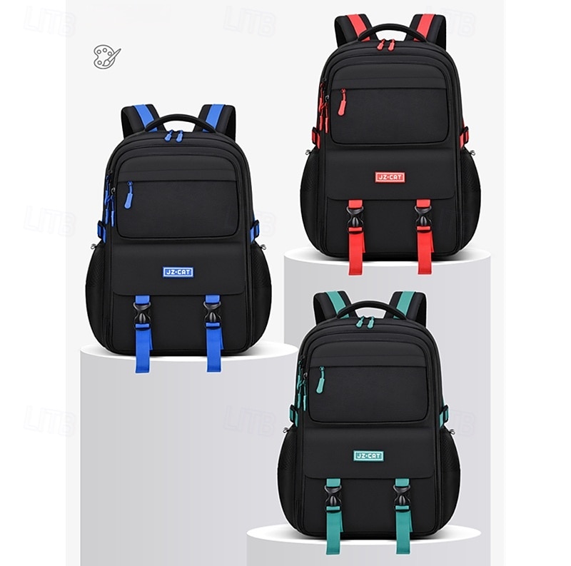 Enfant Garçons Sac à Dos Cartable Sac à Dos Fonctionnel Sac à dos scolaire École Nylon Réglable Grande capacité Imperméable Fermeture éclair Rouge Bleu Vert de 2025 ? $34.99 –P1