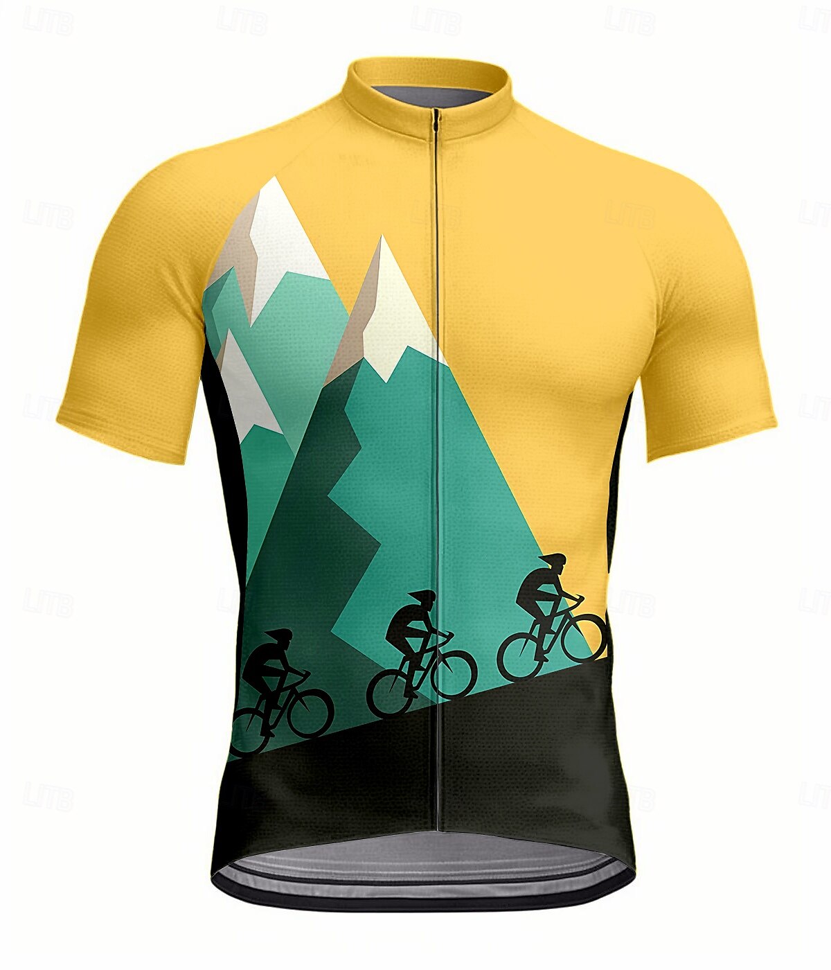 Per uomo Maglia da Ciclismo Manica Corta Bicicletta Maglia Top con 3 tasche posteriori Resistente ai Raggi UV Asciugatura Rapida Cerniera Frontale Strisce Riflettenti Giallo Gli sport Abbigliamento del 2025 a $28.99 –P1