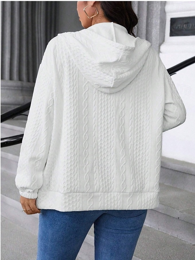 Femmes Veste Décontractée Confortable Respirant Avec Poches Mode Occasionnel Uni Occasionnel Tenue quotidienne Régulier À capuche Coupe régulière manche longue Vêtements d'extérieur Bleu Ciel Noir de 2025 ? $24.99 –P3