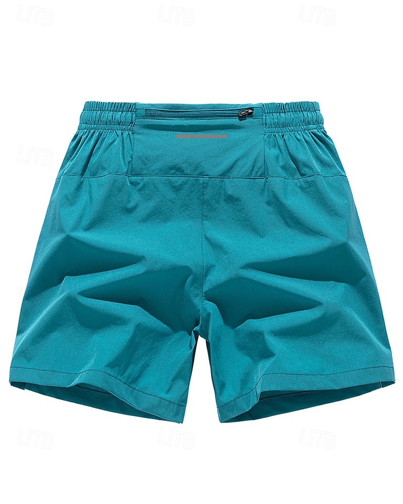 Herren Laufshorts Trainingsshorts Reißverschlusstasche Hohe Taille Unterteile Athleisure Fitnessstudio Trainieren Schnelltrocknend Atmungsaktiv Fitnesstraining Outdoor Laufen Normale Passform 2025 - $13.19 –P8
