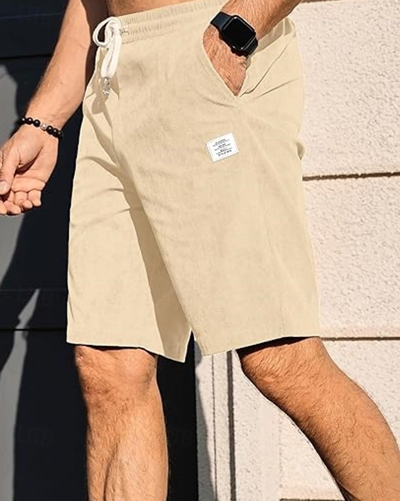 Per uomo Shorts Pantaloncini Estivi Pantaloncini casual Pantaloncini di velluto a coste Tasca Elastico in vita Coulisse Semplice Comodità Traspirante Corto All'aperto Vacanza Canotta sportiva Casual del 2025 a $15.49 –P20