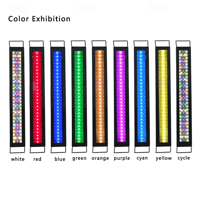 24/7 osvětlení akvária LED světlo, režim východu slunce, denního světla a měsíčního světla a DIY režim, nastavitelný časovač, nastavitelný jas, osvětlení akvária s výsuvným držákem, 7 barev pro 2025 - $56.99 –P7
