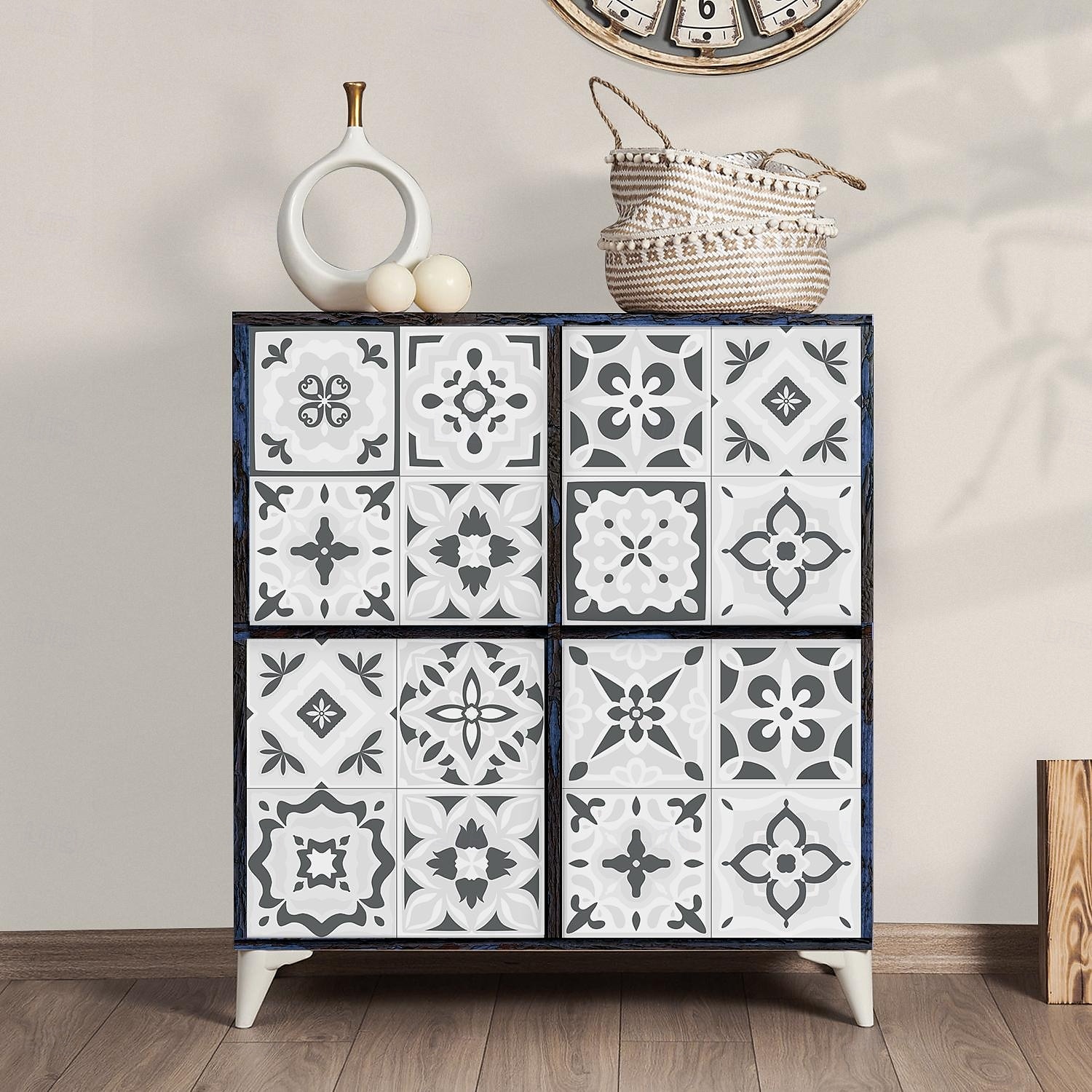 24 adesivi per piastrelle in stile marocchino, decalcomanie murali in PVC con pellicola di cristallo ispessita, impermeabili &Decorazione murale in piastrelle retrò, antiolio e rimovibili, per bagno, del 2025 a $10.99 –P9