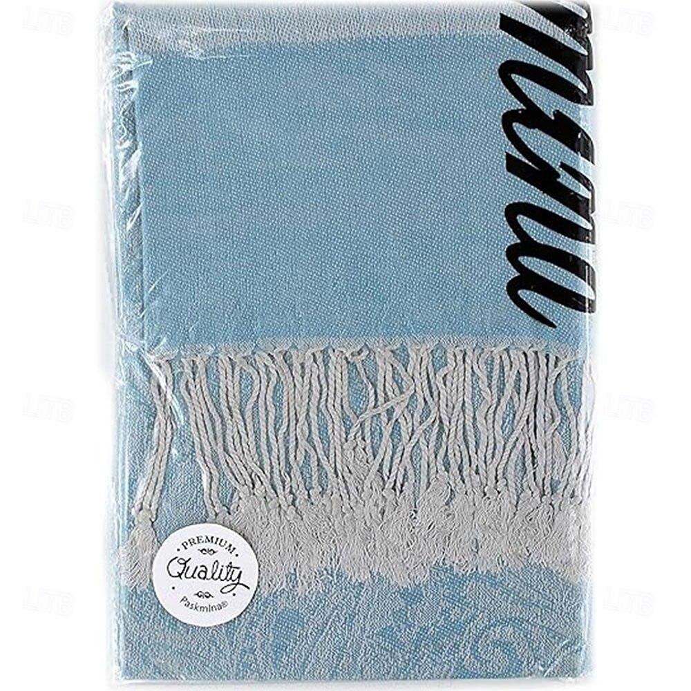 Damhalsduk i paisleymönstrad jacquardmönster i akryl – varm, trendig lång franssjal med etnisk stil för hösten &vinter 2025 - $14.99 –P5