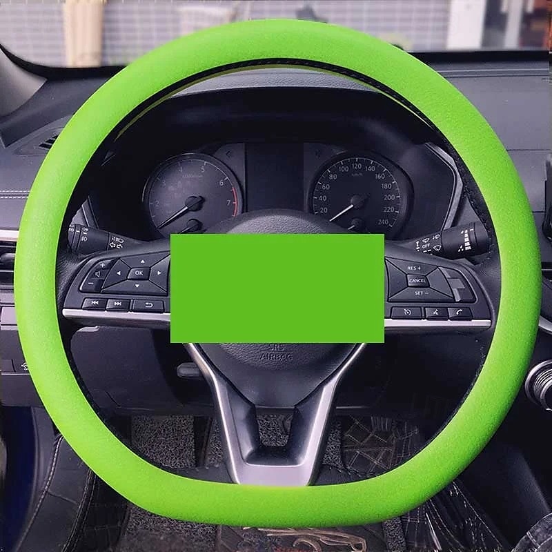 Funda de silicona para volante de coche, moderna, antideslizante, suave, ajustada, universal, para todas las estaciones, cómoda, resistente al desgaste, funda flexible para el mango. 2025 - $9.99 –P13