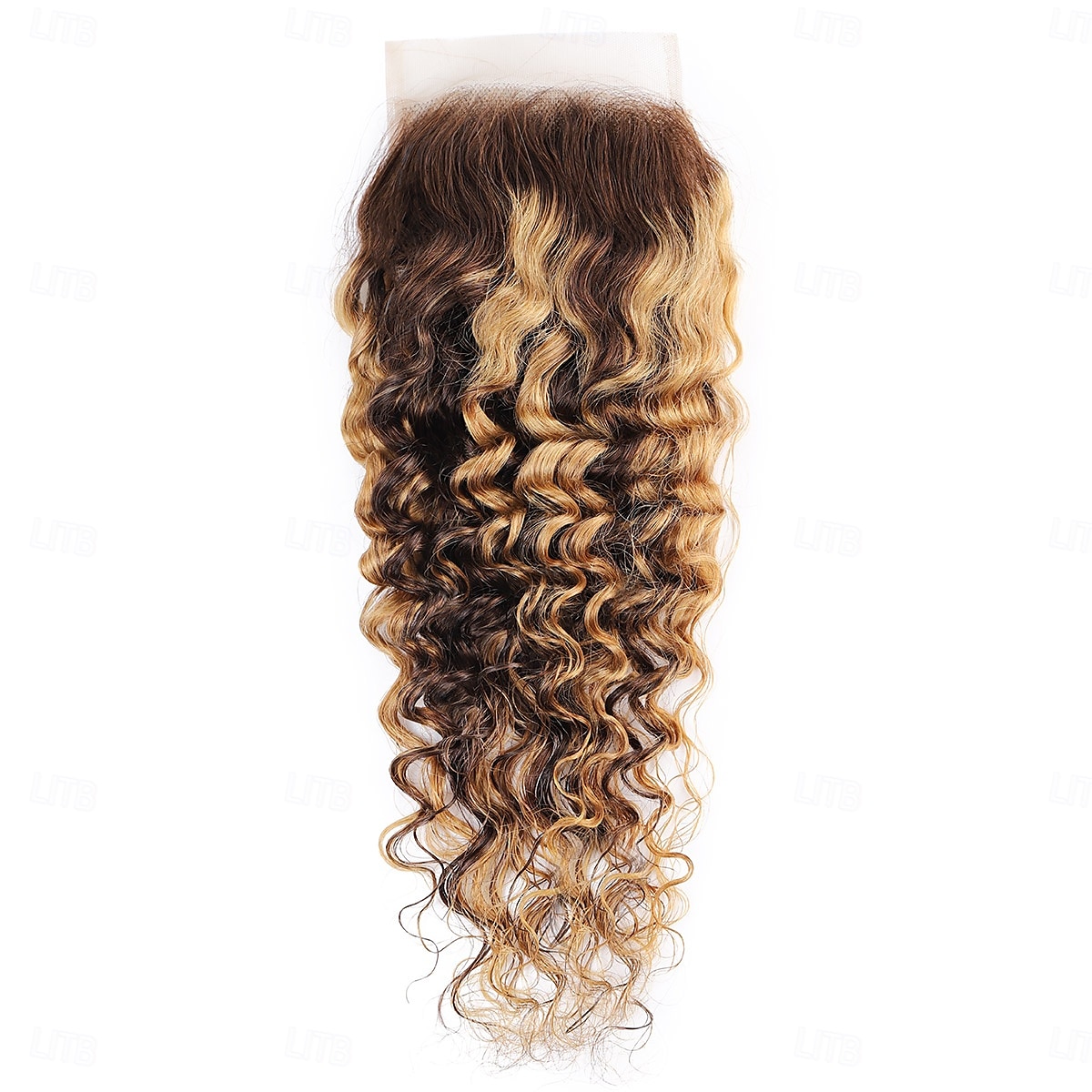 Lot de 3 extensions de cheveux humains ondulés profonds P4/27 avec fermeture 4*4 pour femmes noires de 2025 ? $257.49 –P5