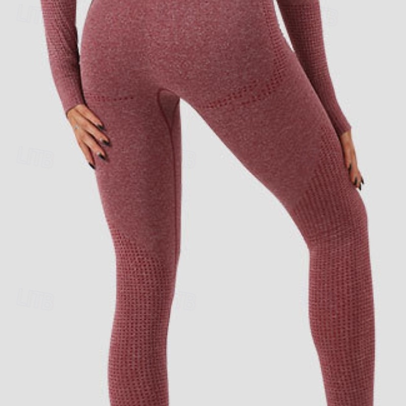 Damskie 2 elementy Dres do jogi Stroje do salonu Biustonosz sportowy, legginsy bezszwowe Jednokolorowe Zestawy odzież Lato Ciemnoszary Błękit jeziora Trening w siłowni Wysoka talia Elastyczny 2025 - $30.99 –P6