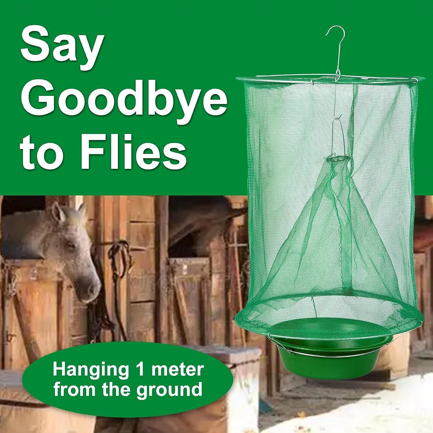 Πακέτο 4 παγίδων μυγών για εξωτερικούς χώρους, παγίδες μυγών, κρεμαστά κλουβιά για εσωτερικούς ή εξωτερικούς χώρους, αγροκτήματα, πάρκα, στάβλους, κήπους, εστιατόρια 2026 - $25.99 –P5