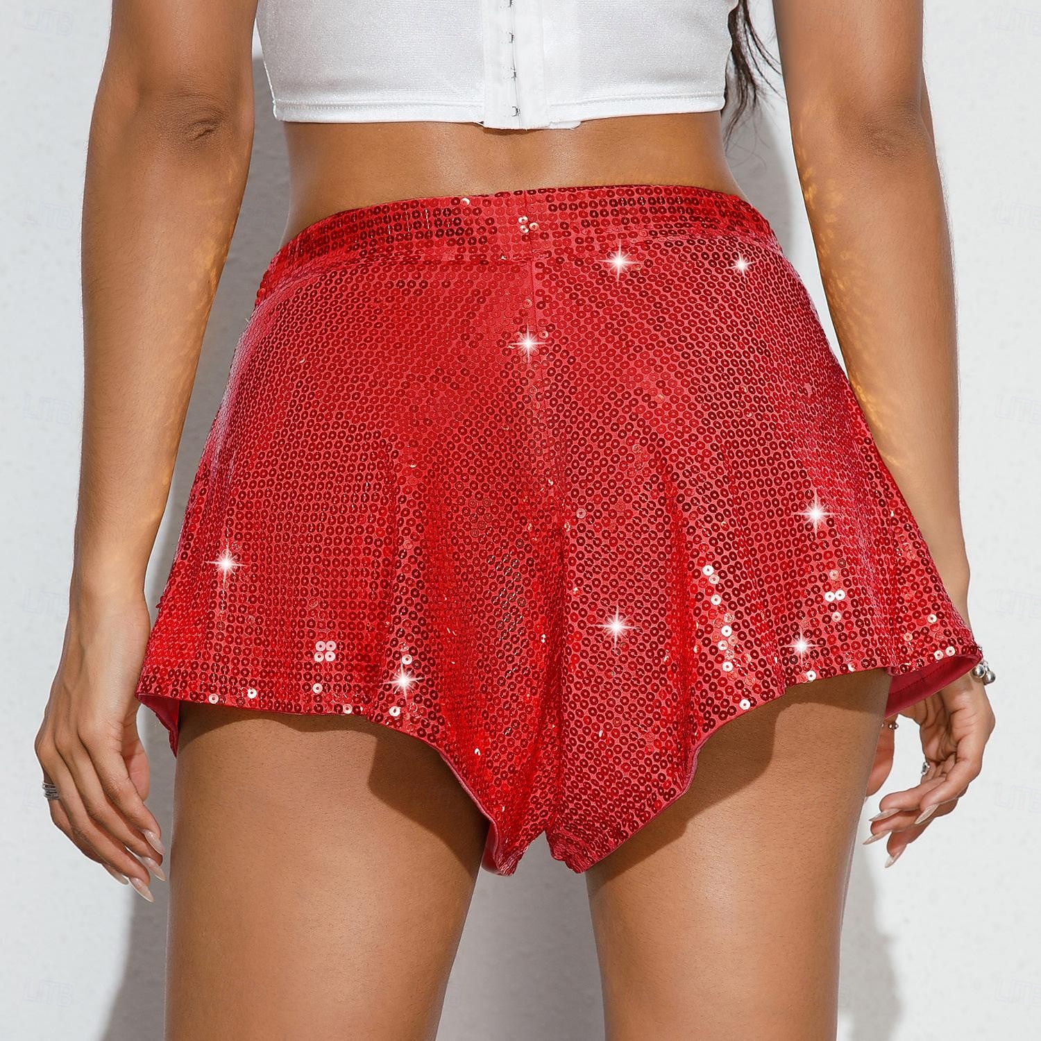 Retrò Vintage Anni '80 Metallico Lucido Shorts pantaloncini corti Disco Paillettes Tinta unica Costume Per donna Costume di Carnevale Carnevale Club Parata dell'Orgoglio Mese dell'orgoglio Adulti del 2026 a $46.99 –P6