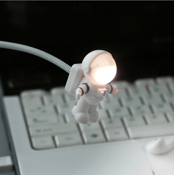 1 kpl mini astronautin usb-säädettävä seuralainen luku- ja silmäsuojavalo kytkimellä astronautin näppäimistövalon täyttövalo luova tunnelma led-valo asuntolan toimisto kannettava yövalo 2025 - $7.99 –P2