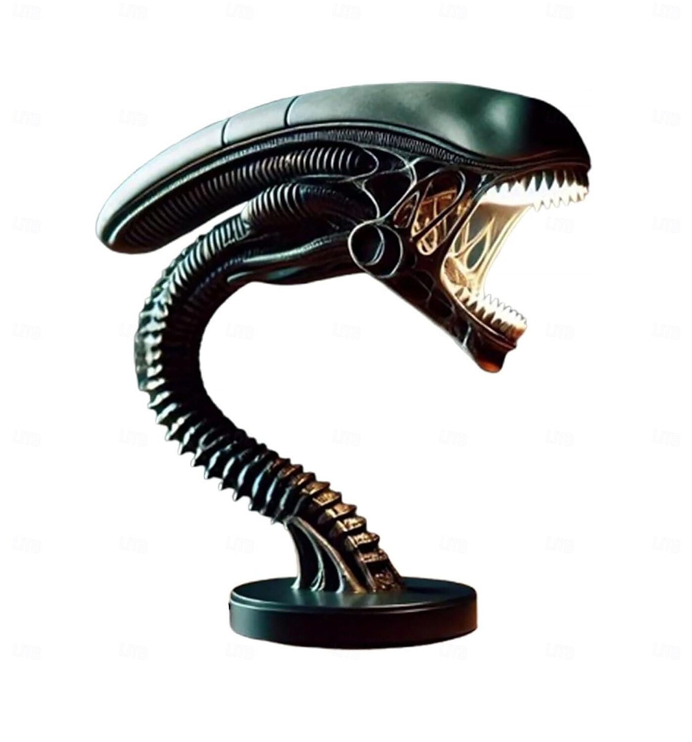 Ночной светильник в виде космического монстра, 3D-лампочка для кино из смолы, светодиодная настольная лампа в стиле научной фантастики, домашний декор, сделанная вручную из смолы, лампа в виде 2025 - $36.99 –P11