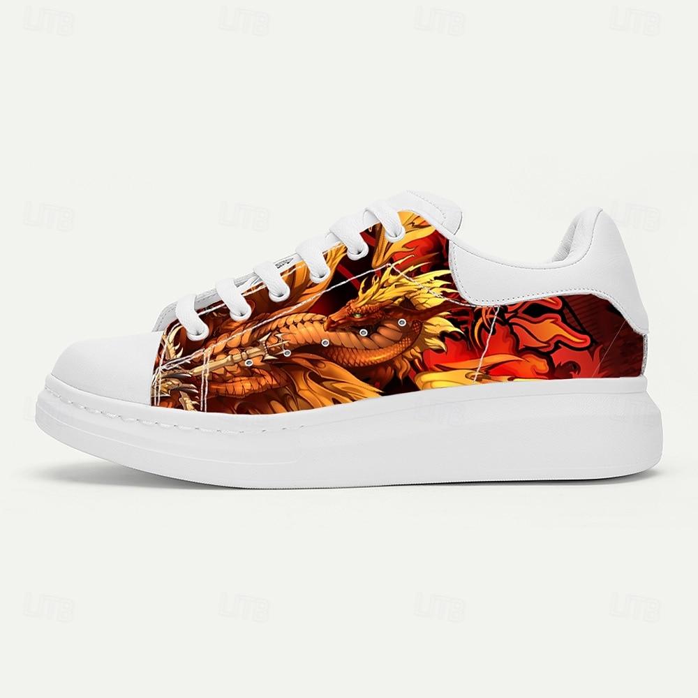 Tênis masculino Ruth Thompson Dragon Art edição limitada – calçados casuais com estampas de fantasia para amantes de mitologia e looks criativos de 2025 por $54.99 –P3