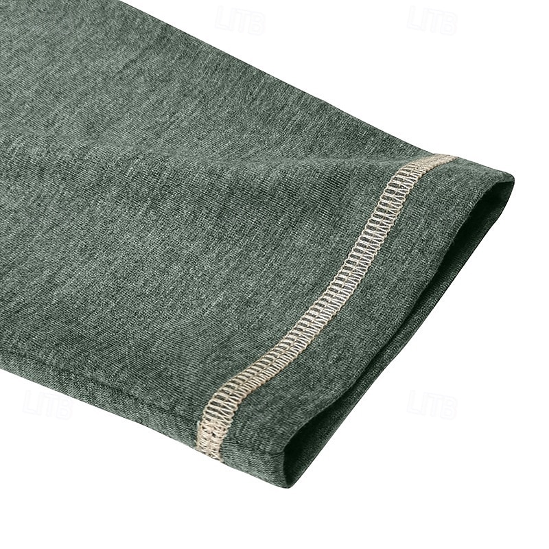 Homens Pólo Camisa de golfe Desportos e Ar livre Casual Colarinho Clerical Clássico Manga Longa Roupa de rua Legal Tecido Bolso frontal Primavera & Outono Normal Preto Branco Azul Verde Cáqui Cinzento de 2026 por $31.99 –P10