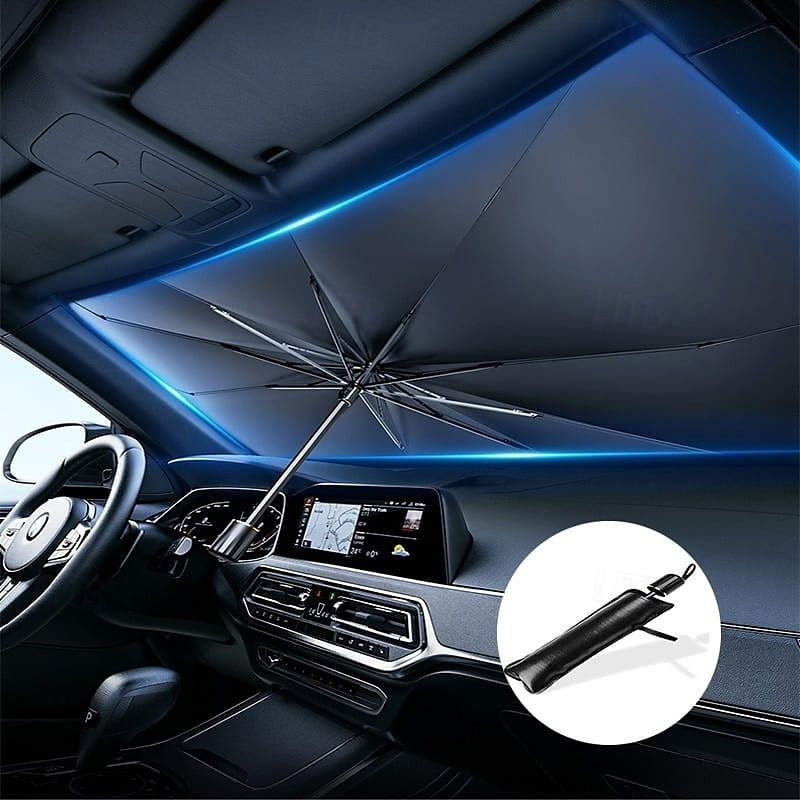 Parasol anti-UV para parabrisas delantero de coche, bloqueador solar, aislamiento térmico, visera plegable para aparcamiento en verano, protección interior 2025 - $15.49 –P1