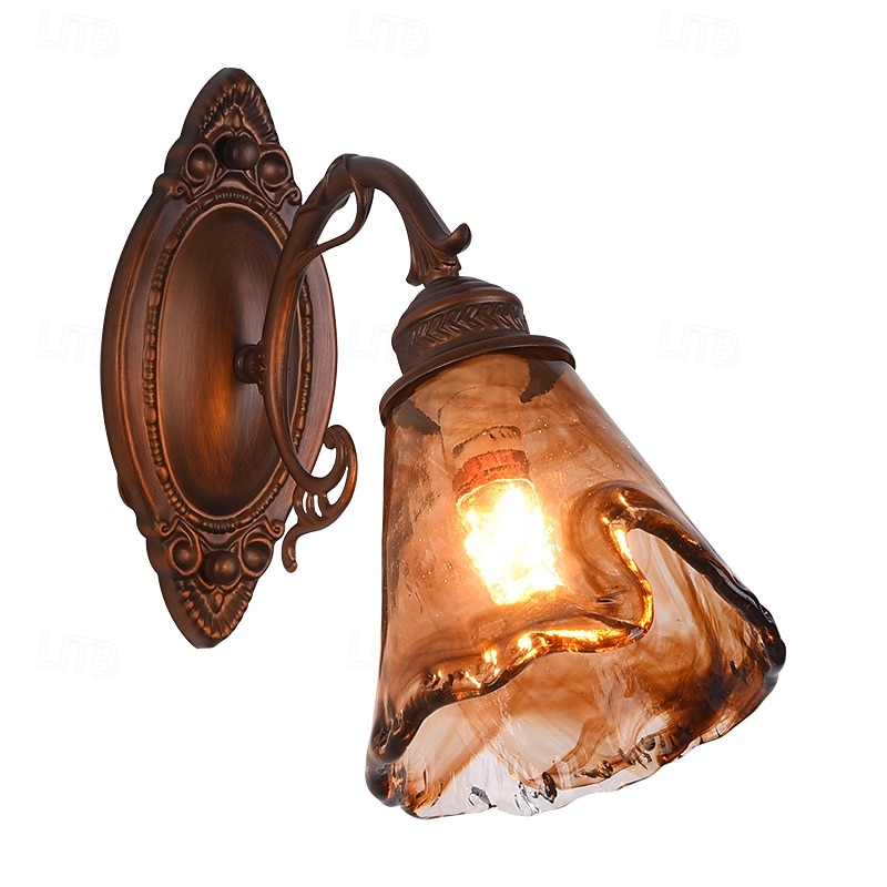 arandela, luminárias de parede modernas, arandelas de parede estilo fazenda com cúpula de vidro transparente, luzes de parede para sala de estar, quarto, escada, banheiro, corredor 110-240v de 2025 por $109.99 –P6