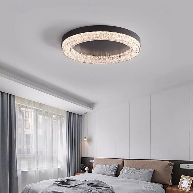 Lámpara de araña moderna de lujo regulable con control remoto, lámpara de techo de acero inoxidable, lámpara de araña larga para sala de estar, restaurante, luz LED de 110-240 V 2025 - $250.59 –P2