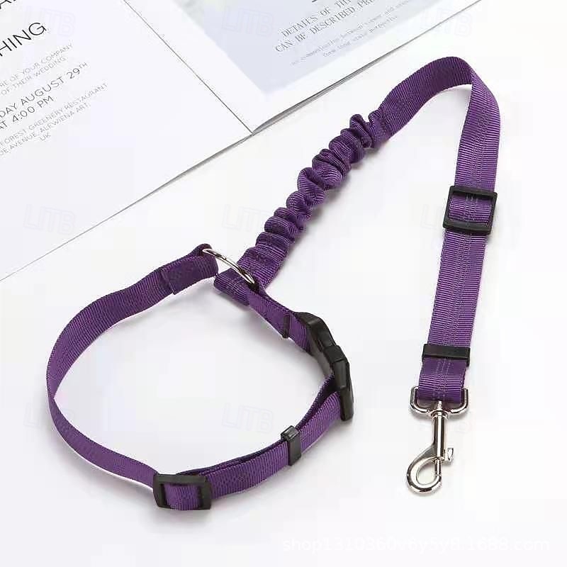 Laisse de voiture réglable pour chien, ceinture de sécurité élastique réfléchissante pour animaux de compagnie, harnais de sécurité multifonctionnel sans traction pour grands chiens, accessoires de de 2025 ? $7.99 –P7