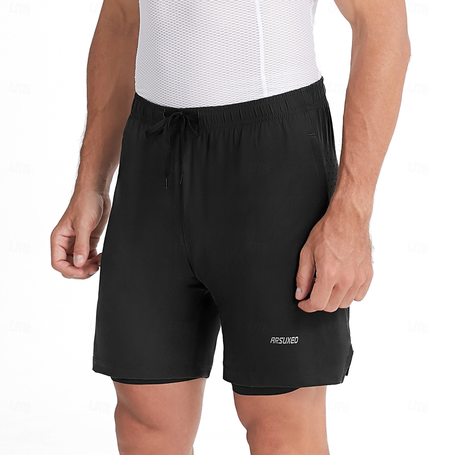 Arsuxeo Per uomo Tinta unica Pantaloni da ciclismo Pantaloncini MTB Pantaloncini da ciclismo Bicicletta Shorts larghi Pantaloncini imbottiti / Fondello Vestibilità aderente Mountain Bike MTB Ciclismo del 2026 a $40.99 –P12