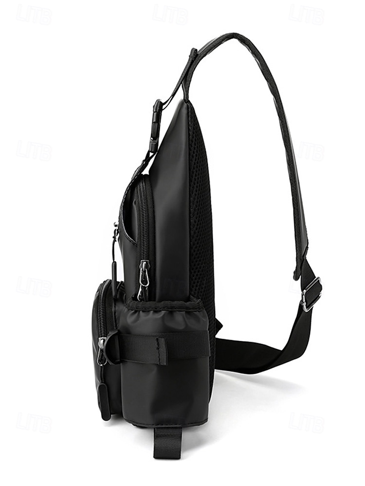 Men’s Waterproof Crossbody Sling Bag – Lightweight Casual Chest Bag with Multiple Compartments, Adjustable Strap, and Water-Repellent Fabric for Travel, Outdoor and Daily Use 2025 - $18.99 –P5