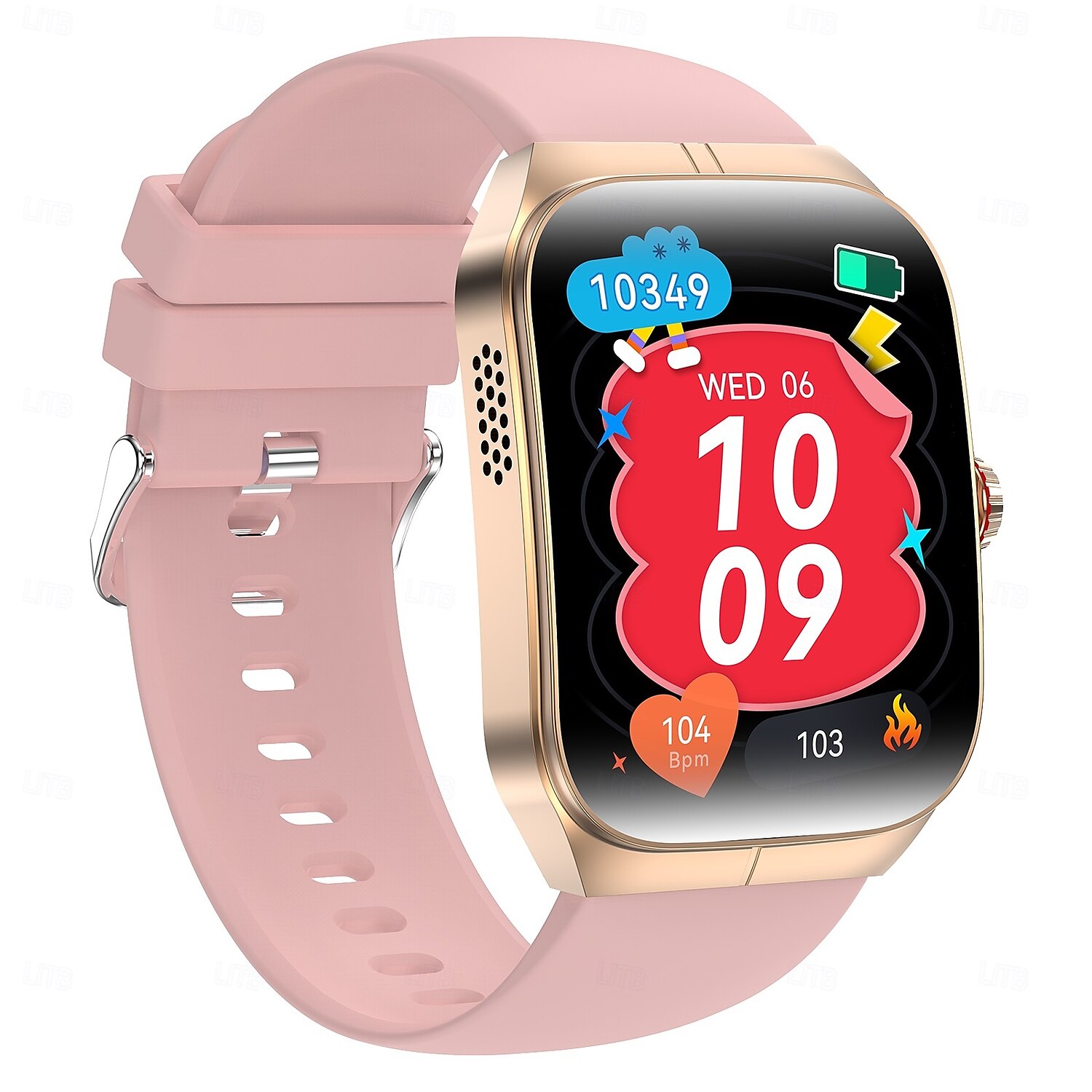 HK80 Εξυπνο ρολόι 1.95 inch Έξυπνο ρολόι Bluetooth Χρονόμετρο Υπενθύμιση Κλήσης Συσκευή Παρακολούθησης Καρδιακού Παλμού καθιστική υπενθύμιση Βρες τη Συσκευή Μου Συμβατό με Android iOS IP68 Γυναικεία 2025 - $42.99 –P6