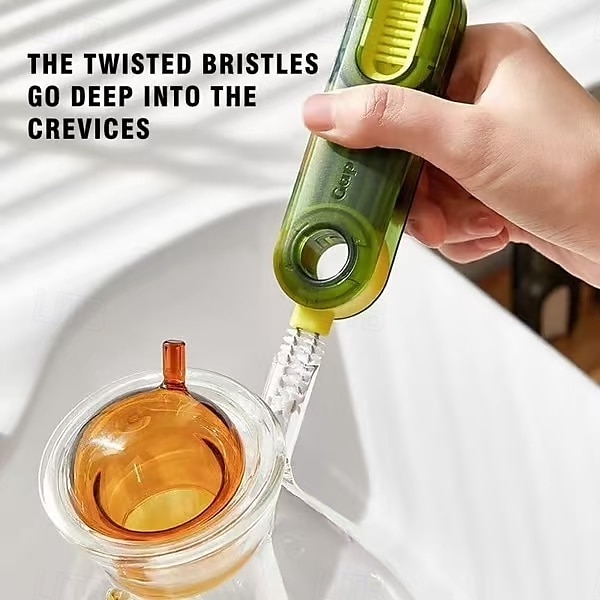 Lot de 3 brosses de nettoyage multifonctions 3 en 1, brosses en forme de U pour le bord et le couvercle des bouteilles d'eau, thermos, biberons, nettoyage des espaces étroits, outil de nettoyage des de 2025 ? $11.49 –P4