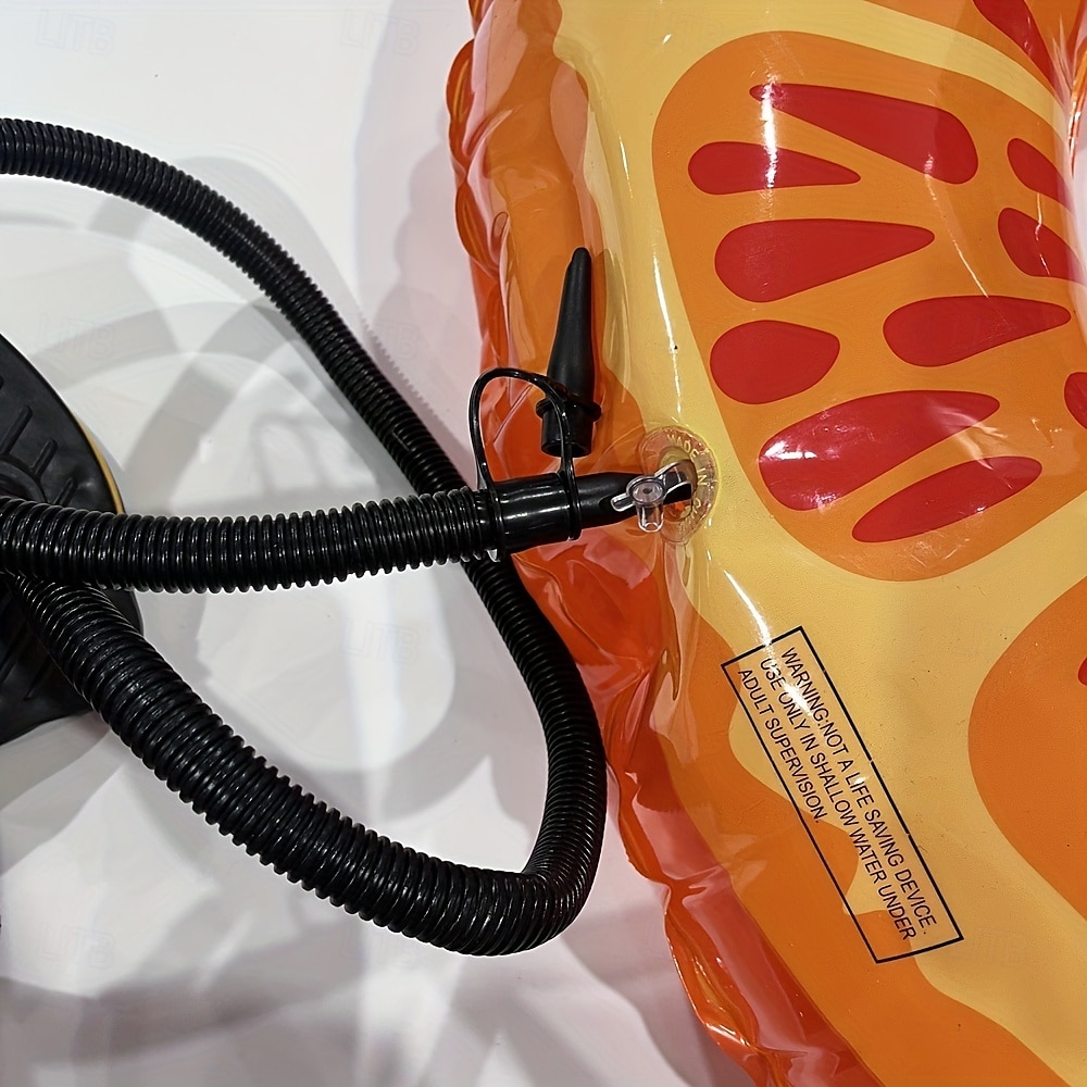 Bomba de pie portátil para inflables: bomba de aire compacta de plástico ABS para pelotas de playa y anillos de natación. &globos negros 2025 - $15.49 –P6