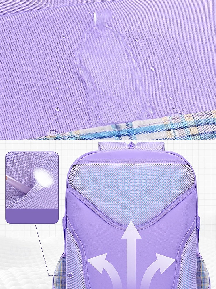 Sac à dos d'école imperméable grande capacité pour enfants – design à carreaux léger, bretelles confortables, idéal pour l'école quotidienne, les voyages et les activités de plein air des filles de 2025 ? $29.99 –P5