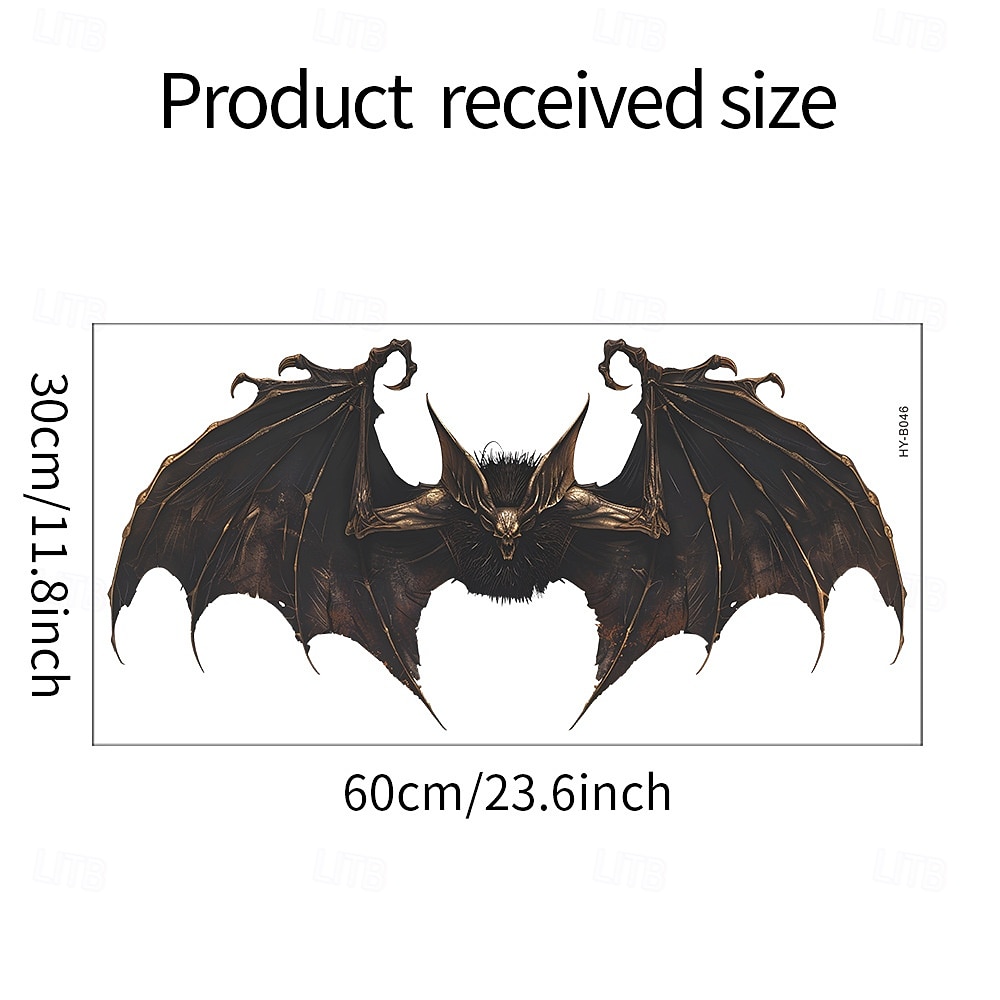 Autocollants muraux chauve-souris effrayants d'Halloween, autocollants chauve-souris 3D autocollants pour chambre à coucher, salon, entrée, décoration murale effrayante d'Halloween pour la maison ou de 2025 ? $6.49 –P7