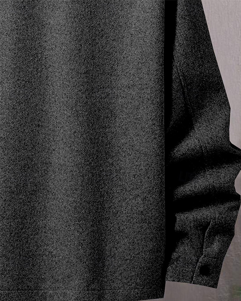 Homme Veste Légère Chemise Veste Veste Décontractée Chemise Vacances Quotidien Respirant Avec Poches Printemps Automne Uni Mode Classique Revers Régulier Noir bleu marine Kaki Gris Claire Vert de 2025 ? $27.99 –P6