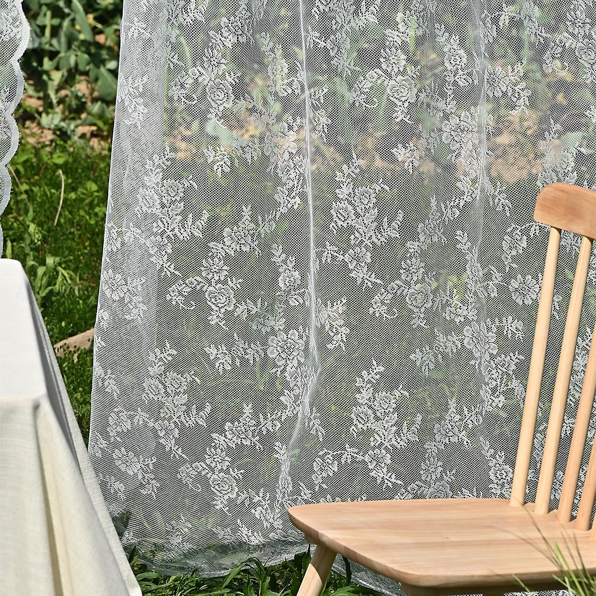 tende a rullo in stile europeo, tende trasparenti in pizzo bianco - tende semi-oscuranti pronte per la camera da letto &soggiorno, arredamento in stile cottage di campagna del 2026 a $7.99 –P6