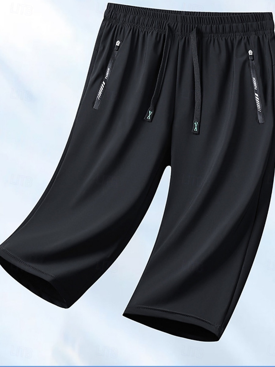 Dam Kinesiska Shorts Grundläggande Ledigt Knelängd Hög midja Ensfärgat Ficka Elastiskt midjeband Bekväm Mjuk Microelastisk Utomhus Gata Svart Rodnande Rosa Purpur Grå Sommar Normal 2025 - $20.99 –P4