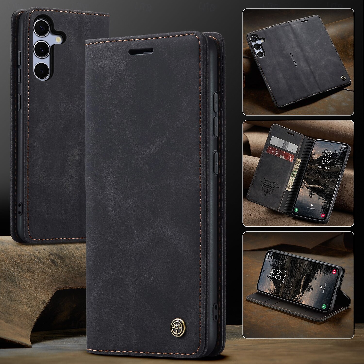 telefon fodral Till Samsung Galaxy S20 FE Fällock Stöd Stötsäker TPU PU läder 2025 - $12.99 –P10